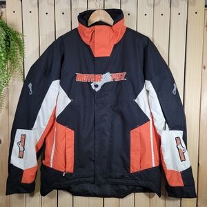 Motorfist Jacket Black and Orange Jacket